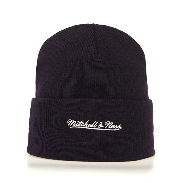 Czapka zimowa Mitchell & Ness Dallas Mavericks Beanie navy Team Logo Cuff Knit