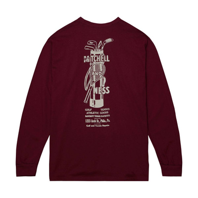 Longsleeve Mitchell & Ness Branded M&N GT Graphic LS Tee vintage red