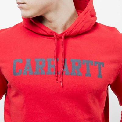 Carhartt WIP Hooded College Sweat chili / navy