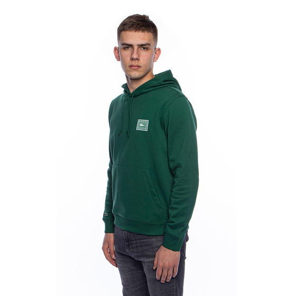 Bluza Lacoste Men's Cotton Fleece Hooded Sweatshirt zielona