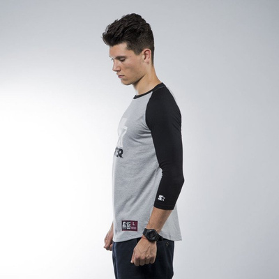 Starter BLACK LABEL koszulka t-shirt Raglan Tee grey heather / black (ST-RA556)
