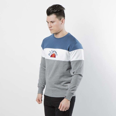 Ellesse bluza crewneck Oriveto Sweat dark grey marl / optic white / dress blues