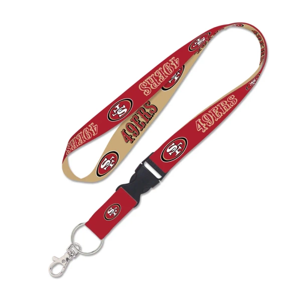 WinCraft NFL Lanyard w/detachable buckle 1" San Francisco 49ers