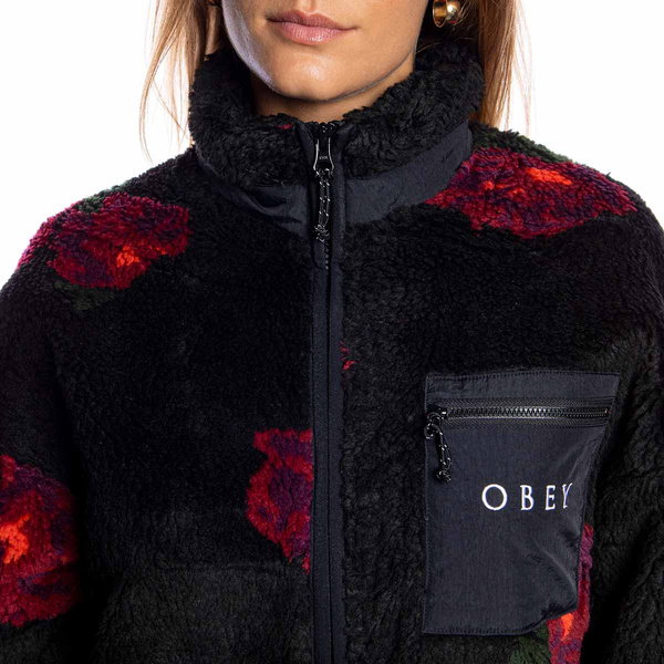 Kurtka damska OBEY Mesa Sherpa Jacket czarna