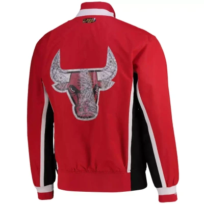 Kurtka Mitchell & Ness Chicago Bulls 75th Anniversary Warm Up Jacket czerwona