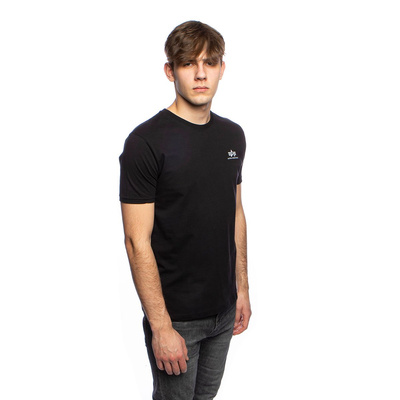 Alpha Industries Basic Small Logo Reflective Print T-shirt black