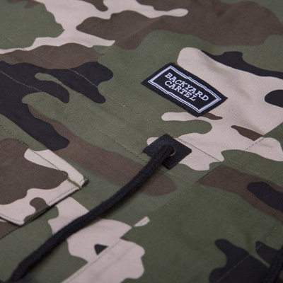 Backyard Cartel kurtka NOT ONE Long Parka woodland camo