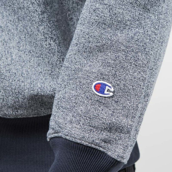 Champion bluza sweatshirt Reverse Weave Script Logo Crew navy marl 209979F16-8952