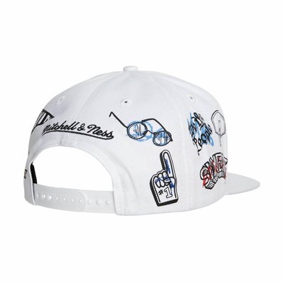 Mitchell & Ness snapback Philadelphia 76ers Hand Drawn Snapback white