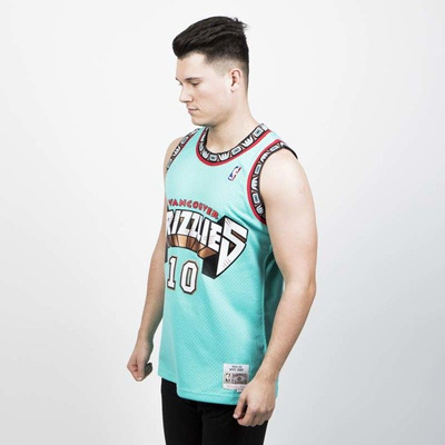 Mitchell & Ness Vancouver Grizzlies #10 Mike Bibby ocean Swingman Jersey 