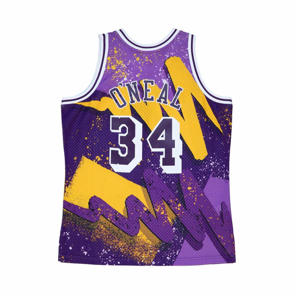 Koszulka Mitchell & Ness Los Angeles Lakers #34 Shaquille O'Neal Hyper Hoops Swingman Jersey fioletowa