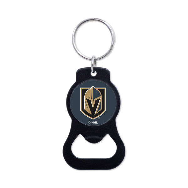 WinCraft NHL Black Bottle Opener Key Ring Vegas Golden Knights