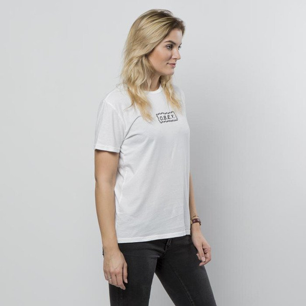Obey koszulka damska Labour Of Love Chain optic white