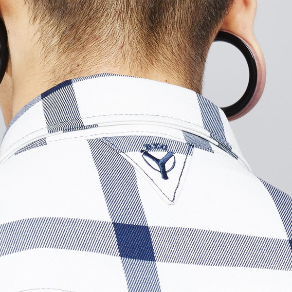 Koszula Backyard Cartel Check Shirt white SS2017