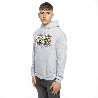 Sweatshirt Thrasher Krak Skulls Hood heather grey