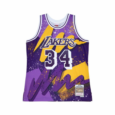 Koszulka Mitchell & Ness Los Angeles Lakers #34 Shaquille O'Neal Hyper Hoops Swingman Jersey fioletowa