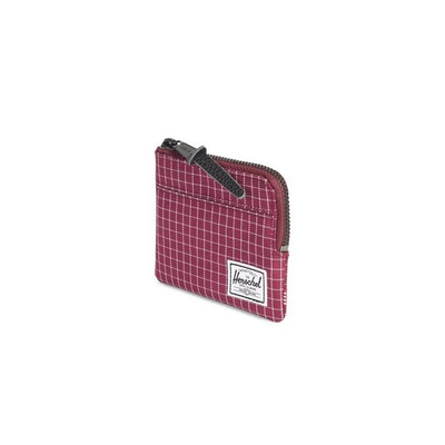 Portfel Herschel Johnny + Wallet wine grid 10362-01640