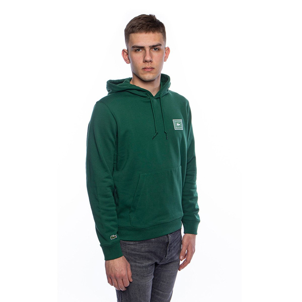 Bluza Lacoste Men's Cotton Fleece Hooded Sweatshirt zielona
