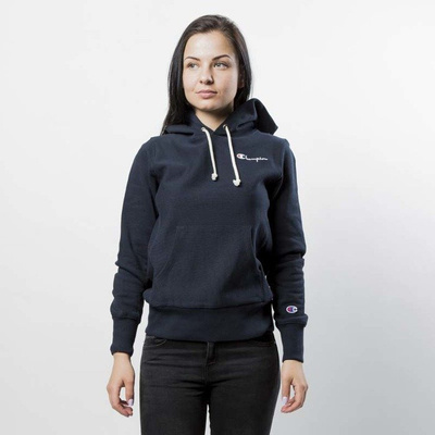 Bluza damska Champion Sweatshirt Reverse Weave Hoody navy 110035/F17/BS501