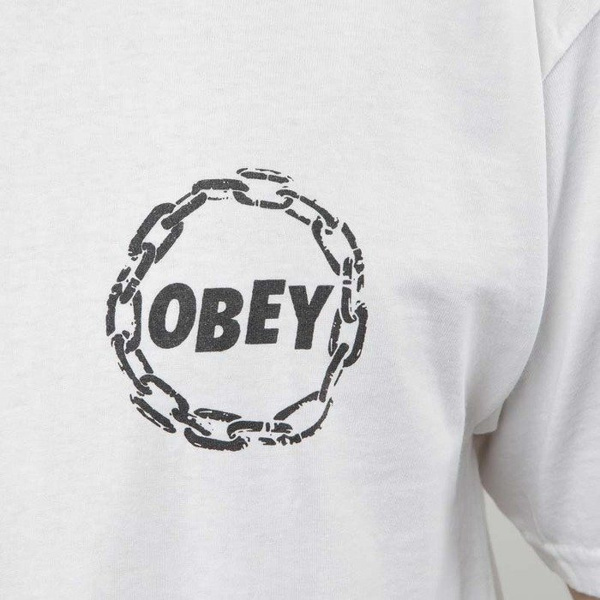 Obey koszulka t-shirt Obey Jumble Chain white