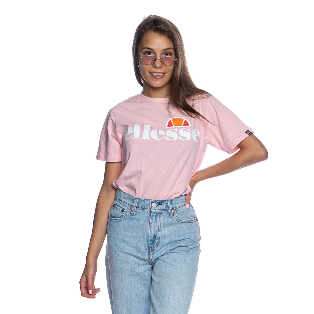Koszulka damska Ellesse Albany Tee różowa (light pink) ▷ Bludshop