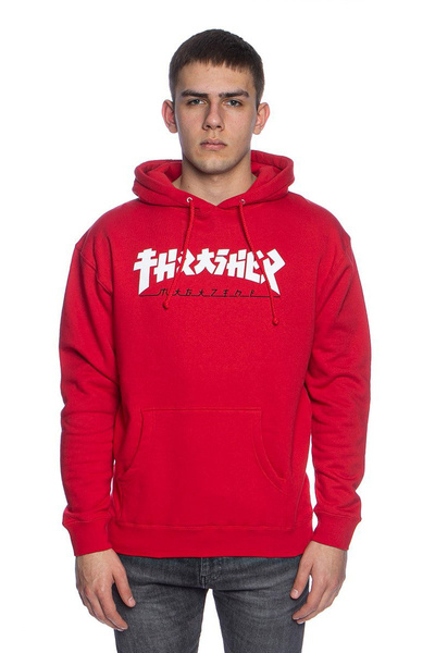 Bluza Thrasher Godzilla Hood czerwona