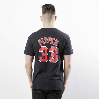 Koszulka Mitchell & Ness Chicago Bulls #33 Scottie Pippen T-shirt black Name & Number Traditional