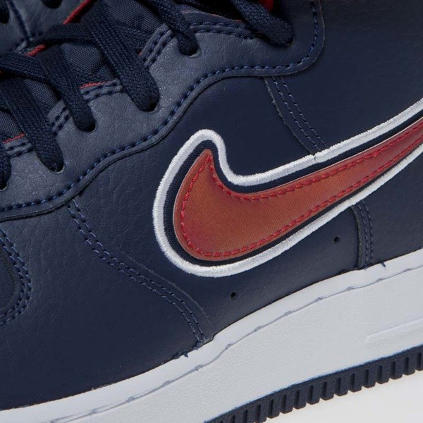 Sneakers buty Nike Air Force 1 High '07 LV8 Sport midnight navy/university red (AV3938-400)