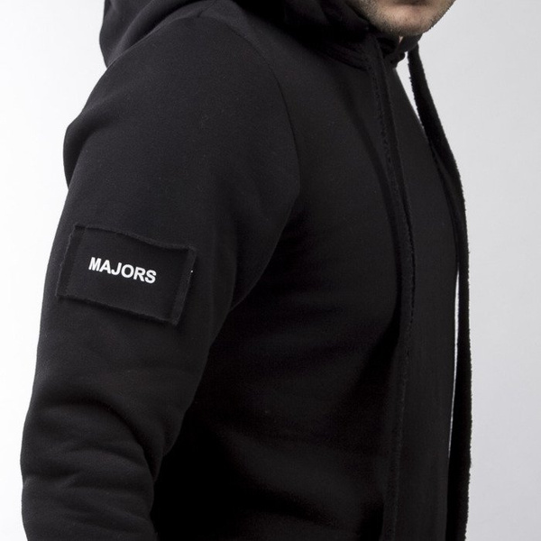 Majors bluza sweatshirt Long Hoodie black