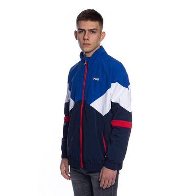 Fila Men Ban Woven Jacket black iris-surf the web-bright white-true red