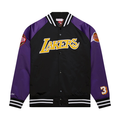 Mitchell & Ness Los Angeles Lakers NBA Lightweight Satin Jacket Vintage Magic Johnson black 