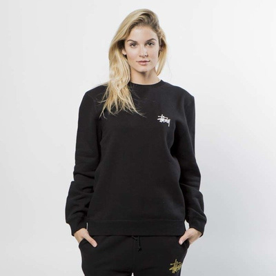 Bluza damska Stussy Sweatshirt Basic Stussy Crew black WMNS
