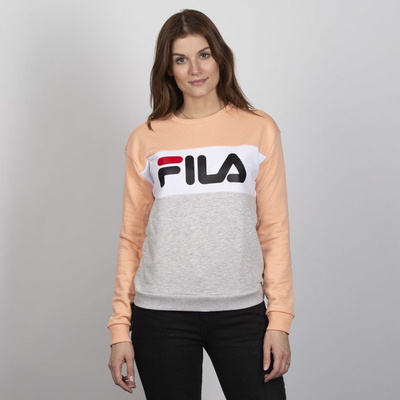 Bluza Damska Fila Leah Crew Sweat Women light grey-melange bros-salmon-bright white