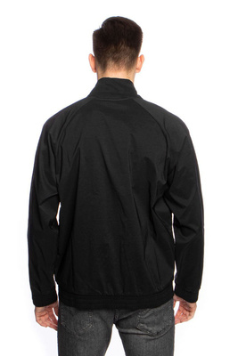 Champion Reflective Logo Mesh Panel High Neck Zip-Up Top Jacket black