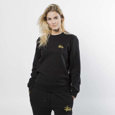 Bluza damska Stussy Sweatshirt Basic Logo Crew black WMNS