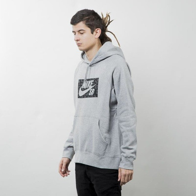 Nike SB Icon Hoodie Jagmo grey heather 837932-063