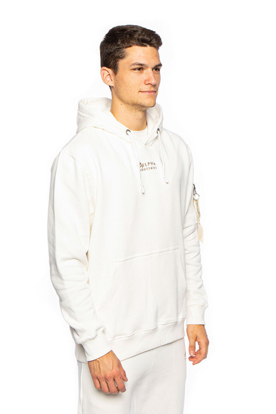 Bluza Alpha Industries Organics EMB Hoody biała