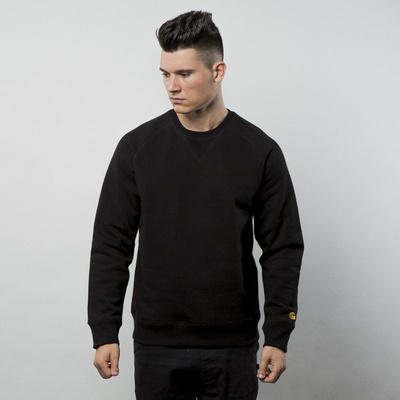 Bluza Carhartt WIP Chase Sweatshirt Crewneck black / gold