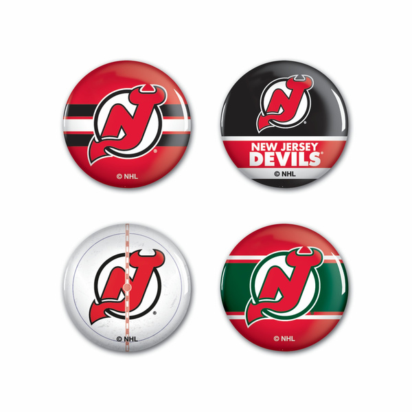 Odznaka WinCraft NHL Button 4 Pack New Jersey Devils
