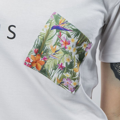 Women T-Shirt Majors Pocket palm white