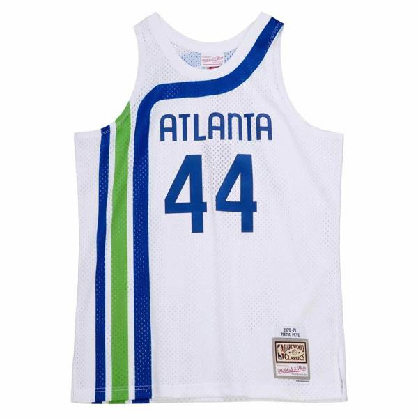 Koszulka Mitchell & Ness Atlanta Hawks #44 Pete Maravich Swingman Jersey biała