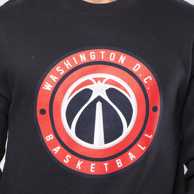 Mitchell & Ness Washington Wizards Crewneck black Circle Patch