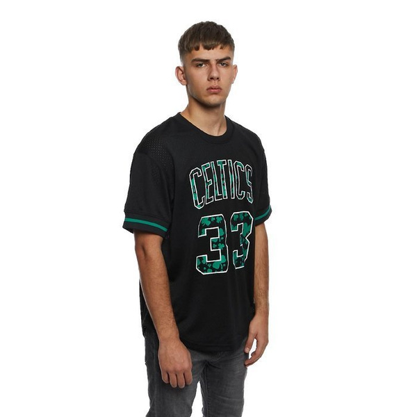 Koszulka Mitchell & Ness Boston Celtics #33 Larry Bird black Name & Number Mesh Crewneck