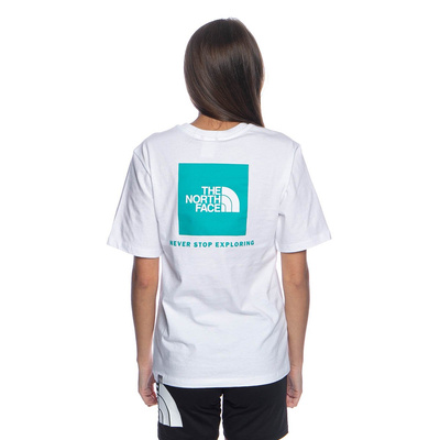 The North Face WMNS T-Shirt BF Red Box Tee white/jaiden green