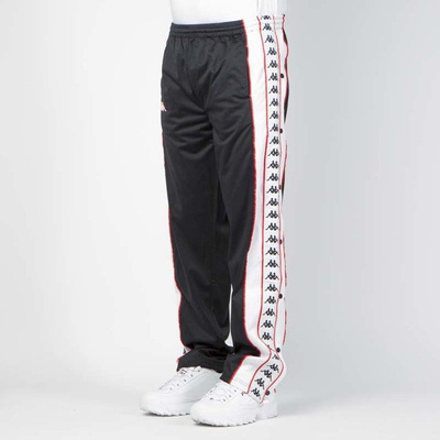 Spodnie dresowe Kappa Authentic Banda Big Bay black-white-red