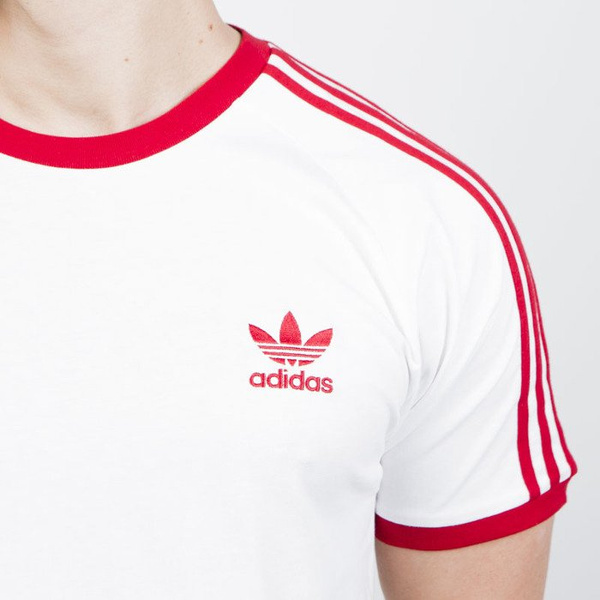 Koszulka Adidas Originals 3-Stripes Tee white / power red