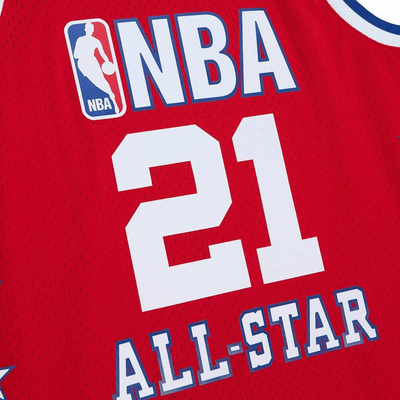 Mitchell & Ness All Star West #21 Kevin Garnett Swingman Jersey red