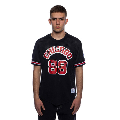 Mitchell & Ness Chicago Bulls All Star black Name & Number Mesh Crewneck 