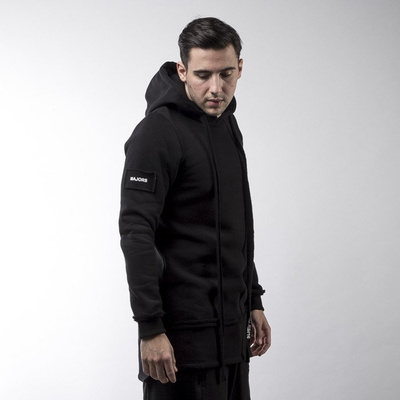 Majors bluza sweatshirt Long Hoodie black