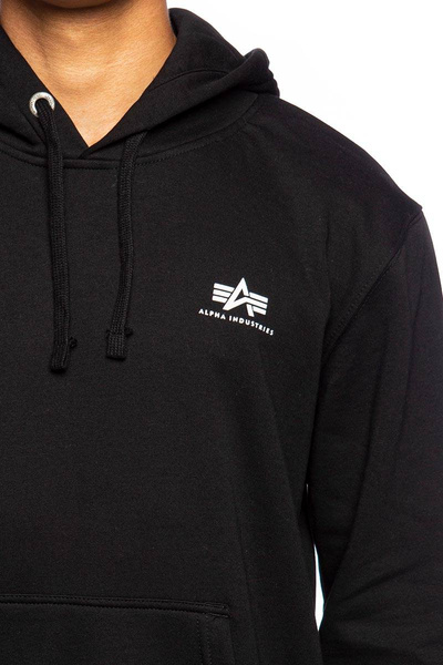 Bluza Alpha Industries Basic Hoody Small Logo czarna